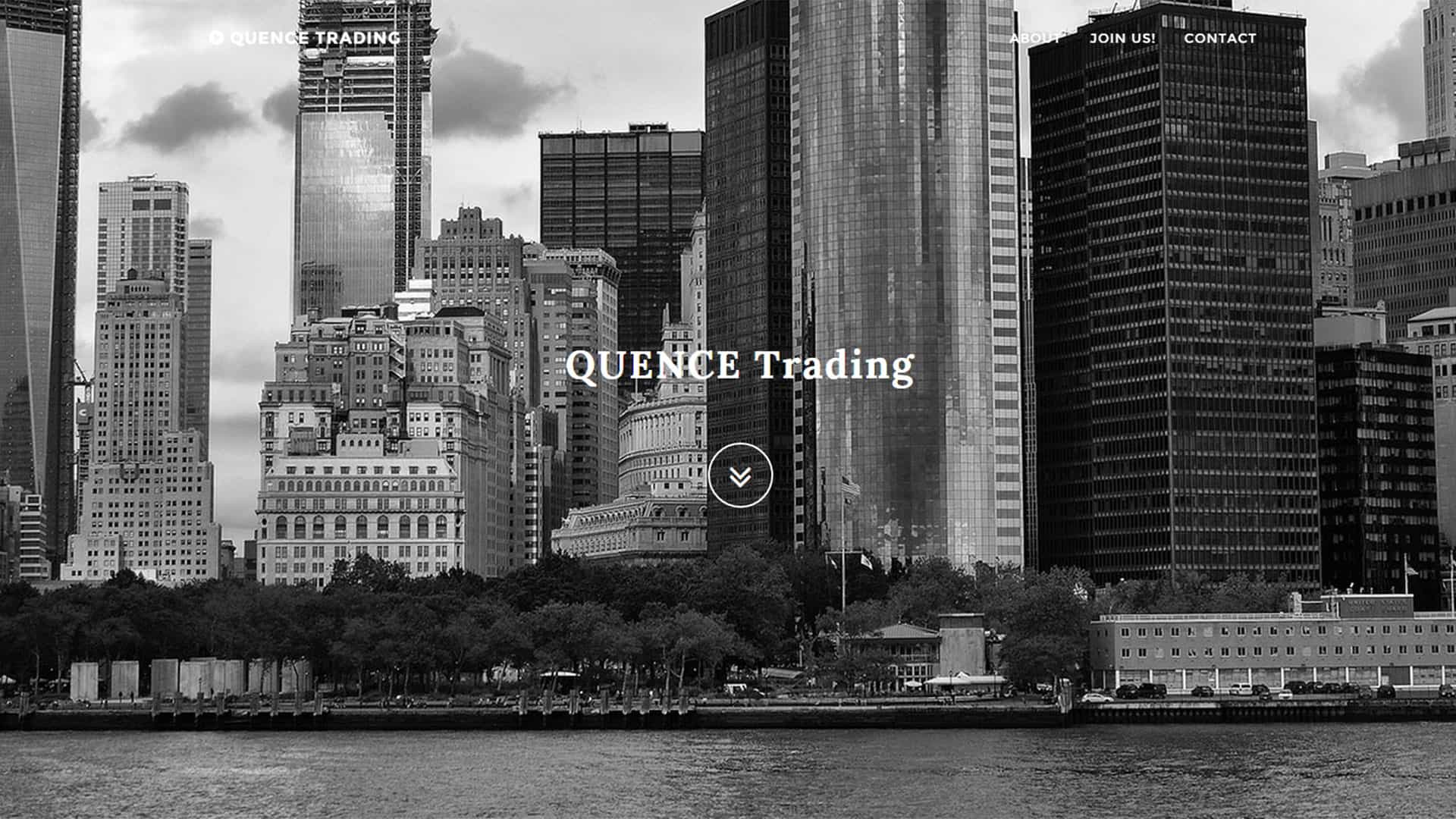 Quence Trading - wizytówka www